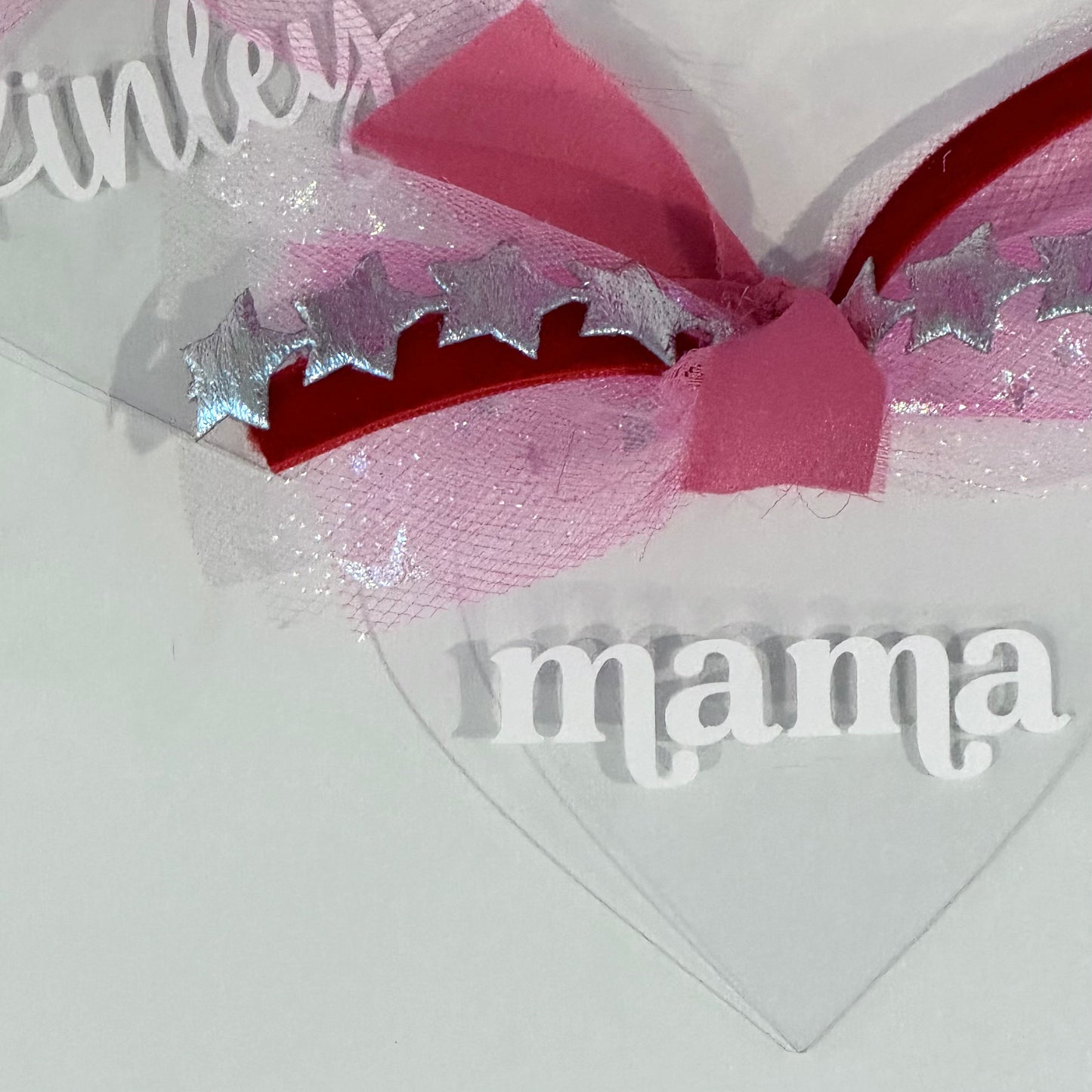 Mama Heart Acrylic Tag