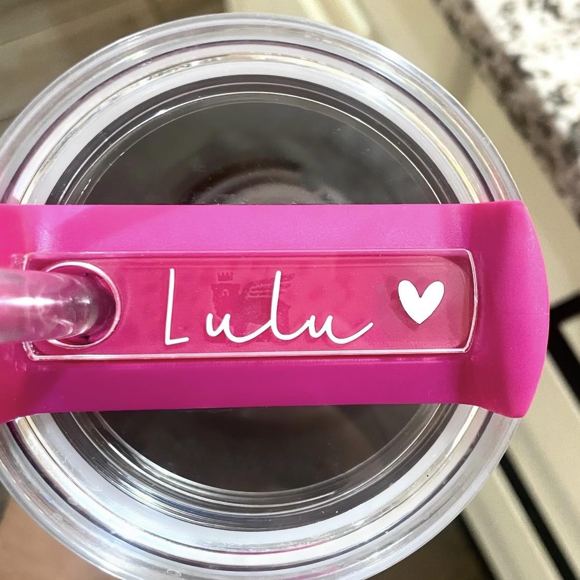 Name Plate with Mini Heart